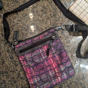 Coach plaid crossbody